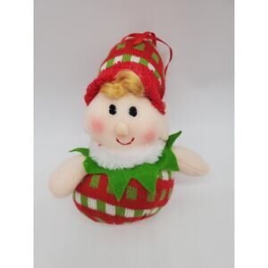 Elf Fabric Ornament - 6"